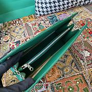 Fortok Goyard Rouette Stracture Bag in Green 25.5x10x19cm - 3