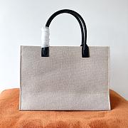 Fortok Versace La Medusa Canvas Tote Bag Natural 40x16x29cm - 5