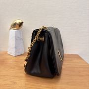 Fortok Saint Laurent Jamie Shoulder Bag Black 763475 25×16×9cm - 6