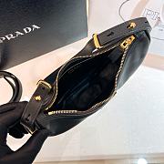 Fortok Prada Hobo Shoulder Bag Black 22.5x18.5x6cm - 5