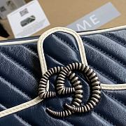 Fortok Gucci Marmont Shoulder Bag Mystic Black 446744 22x13x6cm - 2