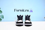 Fortok Air Jordan 1 Retro Mid Tuxedo 554724-113 Sneakers Black and White - 6