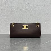 Fortok Celine Newspaper Chain Bag Brown 114253 31x16x6cm - 1