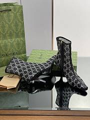 Fortok Gucci Black Demi Crystal-embellished Mesh Ankle Boots  - 4