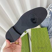 Fortok Gucci Rubber Buckle Strap Sandals White - 2