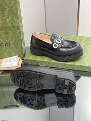 Fortok Gucci Logo Loafers Black - 4