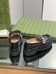Fortok Gucci Logo Loafers Black - 5
