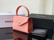Fortok Chanel Kelly Reskin Bag Pink 16x13cm - 5