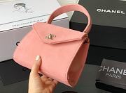 Fortok Chanel Kelly Reskin Bag Pink 16x13cm - 4