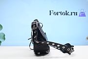 Fortok Balenciaga Le Cagole XS Shoulder Bag Crocodile Embossed With Rhinestones in Black - 6