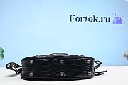 Fortok Balenciaga Le Cagole XS Shoulder Bag Crocodile Embossed With Rhinestones in Black - 5