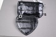 Fortok Balenciaga Le Cagole XS Shoulder Bag Crocodile Embossed With Rhinestones in Black - 2