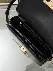 Fortok Celine Triomphe Shoulder Bag Black 18.5x14x6cm - 3