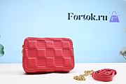 Fortok Louis Vuitton Troca MM Bag Red 25.5x17x7cm - 4