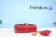 Fortok Louis Vuitton Troca MM Bag Red 25.5x17x7cm - 3