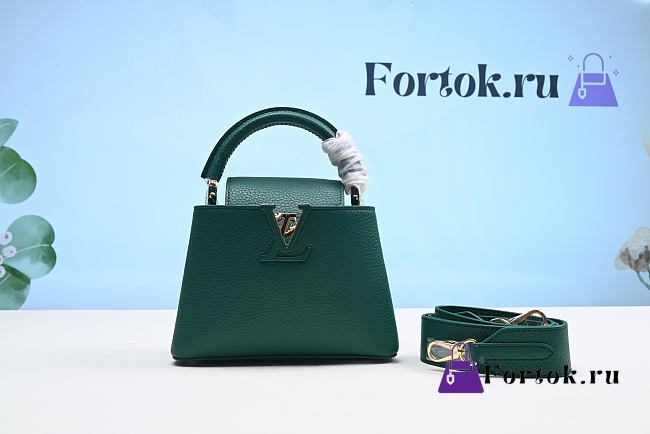 Fortok Louis Vuitton Capucines Bag Green 20cm - 1