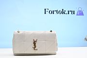 Fortok Saint Laurent Jamie Shoulder Bag White 515821 25x15x7.5cm - 1
