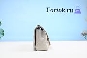 Fortok Saint Laurent Jamie Shoulder Bag White 515821 25x15x7.5cm - 6