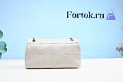 Fortok Saint Laurent Jamie Shoulder Bag White 515821 25x15x7.5cm - 2