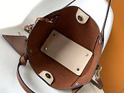 Fortok Louis Vuittion Mahina Hina Magnolia Bag Cream M51950 23x21x13cm - 5