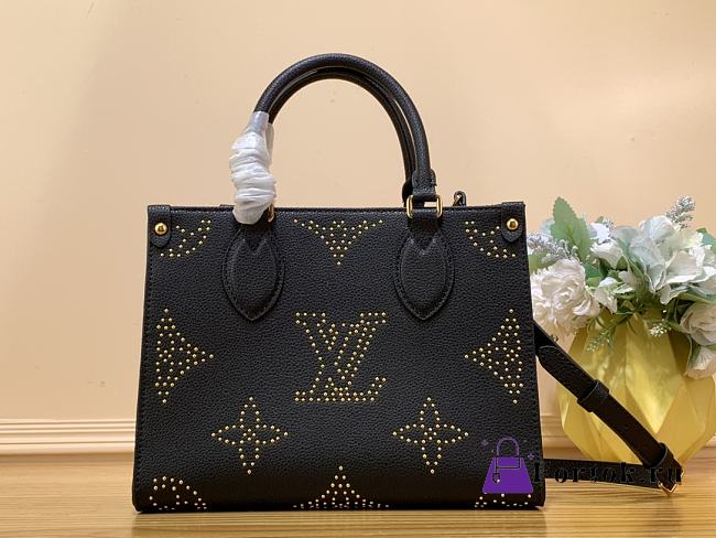 Fortok Louis Vuitton OnTheGo Bag Black M46733 25x19x11.5cm - 1