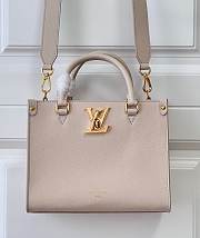 Fortok Louis Vuitton Lock & Go Bag Beige M22311 24.5x19x10.5cm - 1
