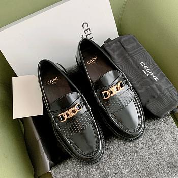 Fortok Celine Tassel Loafers Black