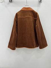 Fortok Gucci Corduroy Double-Sided Cotton Jacket Brown - 3