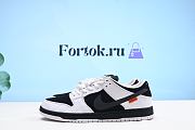 Fortok Nike Dunk Low Retro FD2629-100 Black And White Sneakers - 1