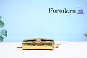 Fortok Balenciaga Gold Hourglass Shoulder Bag 19x13x5cm - 6