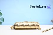 Fortok Fendi Baguette Leather Bag Gold Buckle 26cm - 6