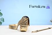 Fortok Fendi Baguette Leather Bag Gold Buckle 26cm - 5