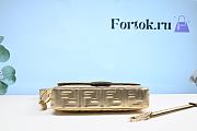 Fortok Fendi Baguette Leather Bag Gold Buckle 26cm - 2