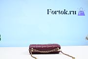 CHANEL Little Golden Ball WOC Red Wine 19cm - 4