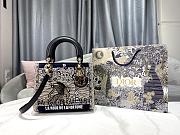 Fortok Dior Lady Embroidered La Roue La Fortune Tarot Bag  - 1