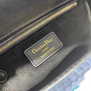 Fortok Dior Lady Star Tarot Beaded Dark Blue Bag 24x20x11cm - 2