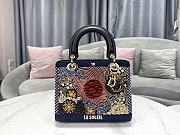 Fortok Dior Lady Sun Tarot Beaded Canvas Bag 24x20x11cm - 5
