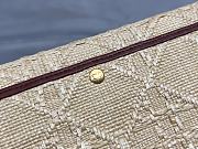 Fortok Dior 30 Montaigne Avenue Pouch With Flap Natural Cannage Raffia 31x19cm - 4