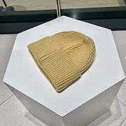 Fortok Chanel 2022 Beige Knitted Woolen Hat - 5