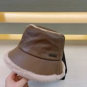 Fortok Chanel Fur-edge Bucket Hat Brown - 3