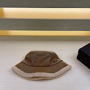 Fortok Chanel Fur-edge Bucket Hat Brown - 4