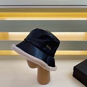 Fortok Chanel Fur-edge Bucket Hat Black - 1