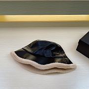 Fortok Chanel Fur-edge Bucket Hat Black - 5