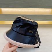 Fortok Chanel Fur-edge Bucket Hat Black - 2