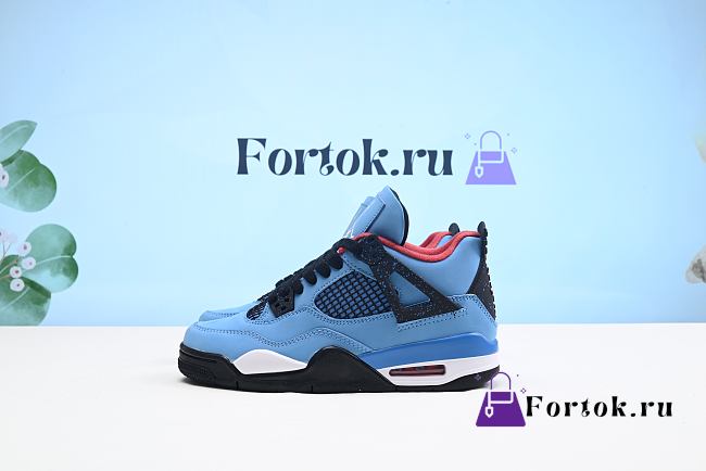 Fortok Nike Air Jordan 4 Retro Travis Scott Cactus Jack Rep 11 308497-406 Sneakers - 1