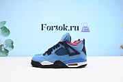 Fortok Nike Air Jordan 4 Retro Travis Scott Cactus Jack Rep 11 308497-406 Sneakers - 1
