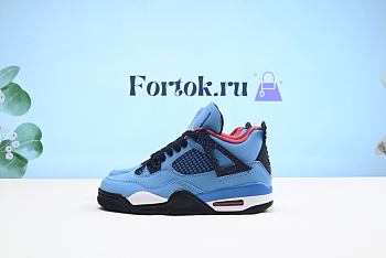 Fortok Nike Air Jordan 4 Retro Travis Scott Cactus Jack Rep 11 308497-406 Sneakers