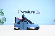 Fortok Nike Air Jordan 4 Retro Travis Scott Cactus Jack Rep 11 308497-406 Sneakers - 3