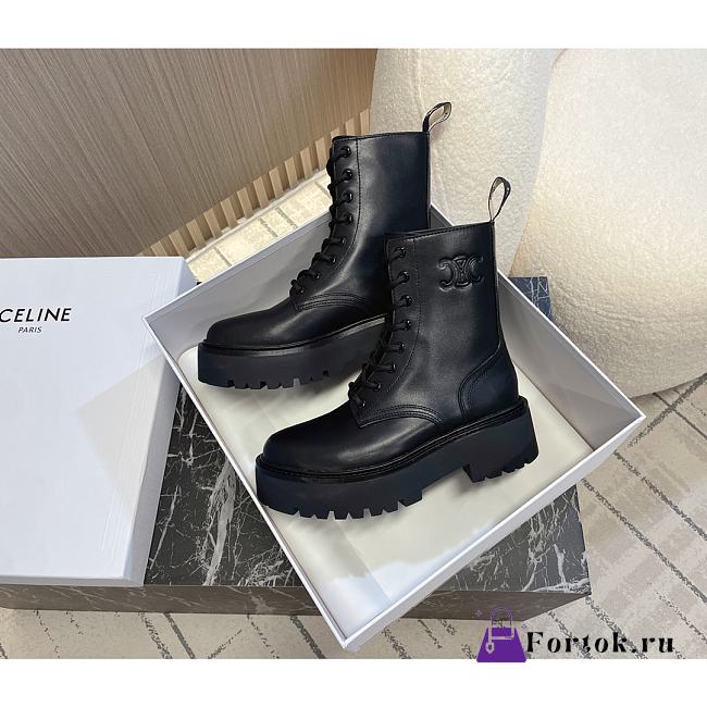 Fortok Celine Triomphe Boots Black  - 1