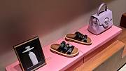 Fortok Celine Triomphe Open-toe Sandals Black - 1